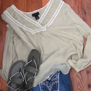 Lane Bryant sheer top